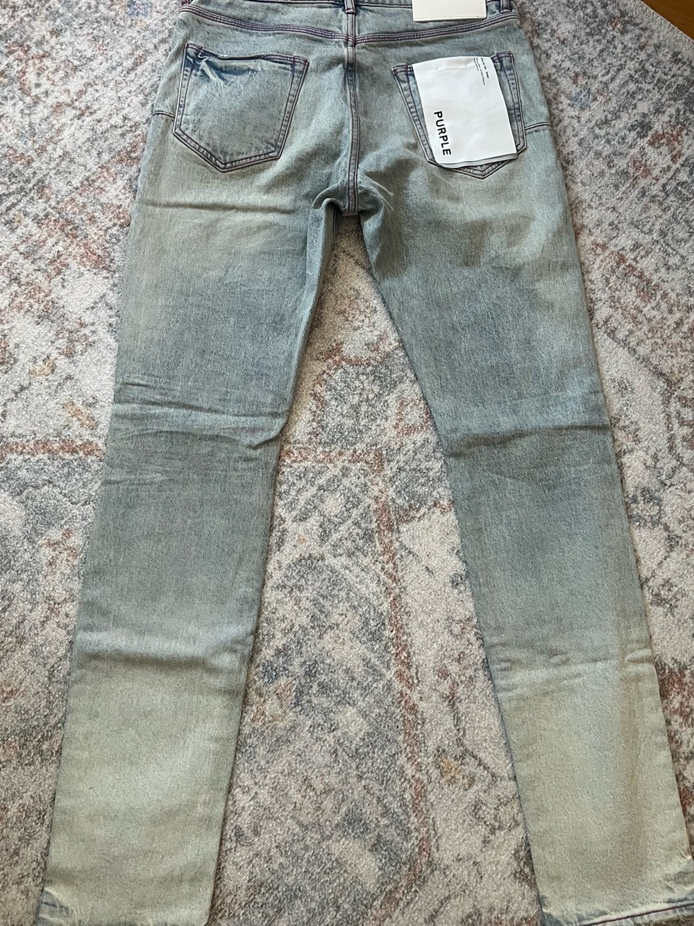 Purple Brand Men’s Skinny Jeans in Light Blue Wash - Size 33, tags attached - Picture 6 of 16